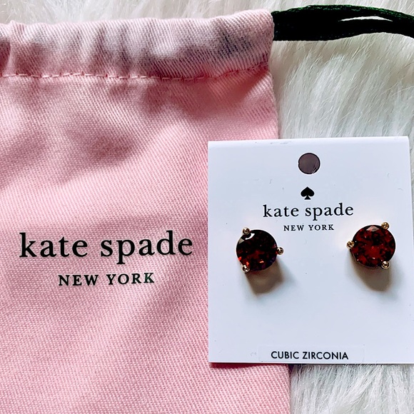 Kate Spade Rise and Shine Garnet Stud Earrings - Picture 4 of 10